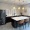 community kitchen with seating and large island